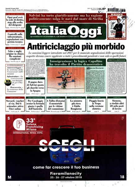 Italia oggi : quotidiano di economia finanza e politica